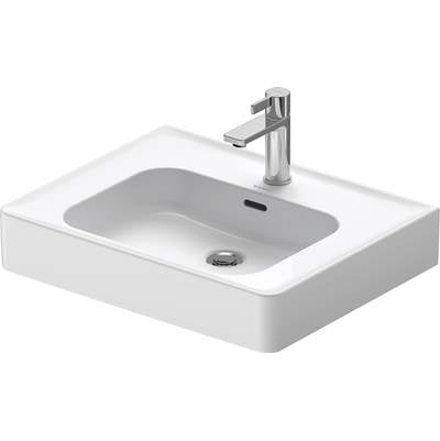 Duravit 2377600000 - Duravit Soleil By Starck 23 5/8" Rectangular Wall Mounted Sink In White With Single Faucet Hole And With Overflow