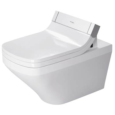 Duravit 2537590092 - Duravit Durastyle 1.28/0.8 Gpf Dual Flush Ada Compliant Elongated Wall Mounted Toilet In White - Seat, Actuator, And In-Wall Tank And Carrier Sold Separately
