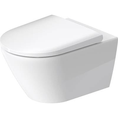 Duravit 2577092092 - Duravit D-Neo 1.28/0.8 Gpf Dual Flush Rimless Ada Compliant Round Wall Mounted Toilet In White With Hygieneglaze