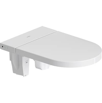 Duravit 612001011041310 - Duravit Sensowash Starck F Elongated Bidet Toilet Seat In White, With Remote & App Control, Concealed Connections