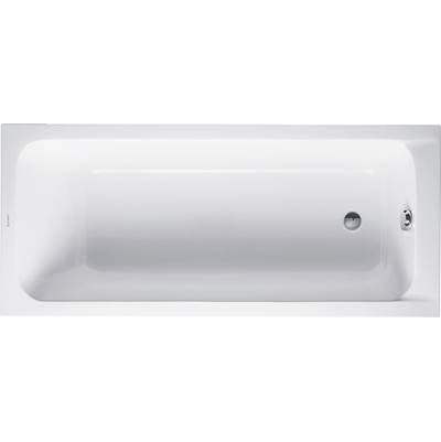 Duravit 700096000000090 - Duravit D-Code 63" X 27 1/2" Rectangular Drop In Bathtub In White Acrylic With Reversible Drain, Drain Sold Separately