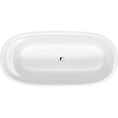 Duravit 700330000000090 - Duravit Cape Cod 73" X 34 7/8" Oval Freestanding Bathtub In White Solid Surface With Center Drain, Drain Included