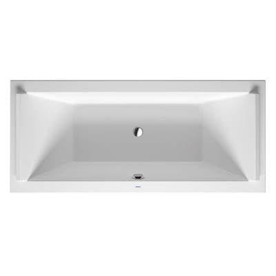 Duravit 700338000000090 - Duravit Starck 70 7/8" X 31 1/2" Rectangular Drop In Bathtub In White Acrylic With Center Drain, Drain Sold Separately