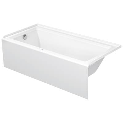 Duravit 700408000000090 - Duravit Architec 66" X 32" Rectangular Alcove Bathtub In White Acrylic With Left Drain, Drain Sold Separately