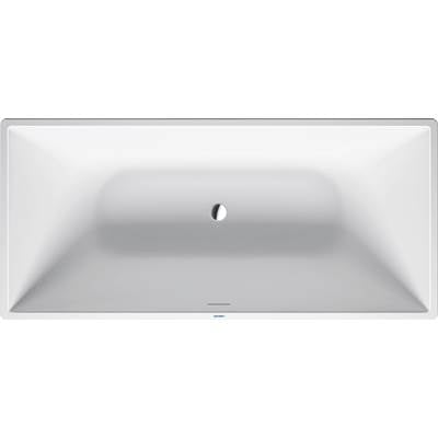 Duravit 700460000000090 - Duravit Durasquare 63" X 29 1/2" Rectangular Freestanding Bathtub In White Solid Surface With Center Drain, Drain Included