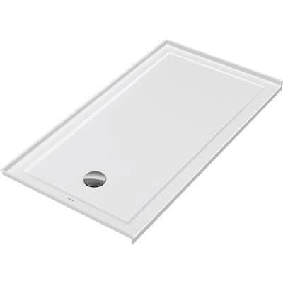 Duravit 720248000000090 - Duravit Architec 60" X 32" Rectangular Acrylic Single Threshold Shower Base In White With Left Drain, Drain Sold Separately