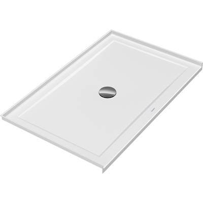 Duravit 720253000000090 - Duravit Architec 48" X 30" Rectangular Acrylic Single Threshold Shower Base In White With Center Drain, Drain Sold Separately