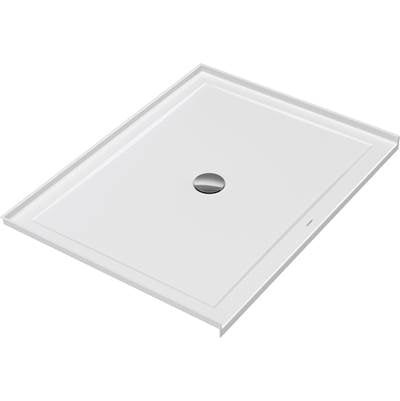 Duravit 720254000000090 - Duravit Architec 48" X 36" Rectangular Acrylic Single Threshold Shower Base In White With Center Drain, Drain Sold Separately