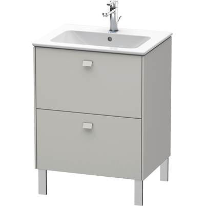Duravit BR440100707 - Duravit Brioso 24 3/8" Wall Mount Two Drawer Single Vanity Cabinet In Matte Concrete Gray, Sink Sold Separately