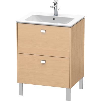 Duravit BR440101030 - Duravit Brioso 24 3/8" Wall Mount Two Drawer Single Vanity Cabinet In Natural Oak, Sink Sold Separately
