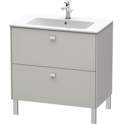Duravit BR440200707 - Duravit Brioso 32 1/4" Wall Mount Two Drawer Single Vanity Cabinet In Matte Concrete Gray, Sink Sold Separately