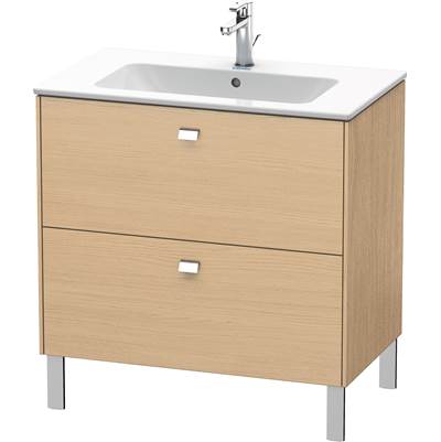 Duravit BR440201030 - Duravit Brioso 32 1/4" Wall Mount Two Drawer Single Vanity Cabinet In Natural Oak, Sink Sold Separately