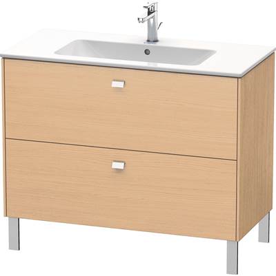 Duravit BR440301030 - Duravit Brioso 40 1/8" Wall Mount Two Drawer Single Vanity Cabinet In Natural Oak, Sink Sold Separately