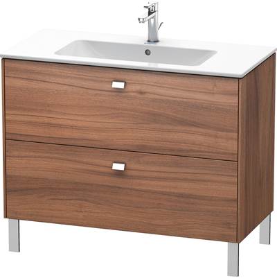 Duravit BR440301079 - Duravit Brioso 40 1/8" Wall Mount Two Drawer Single Vanity Cabinet In Natural Walnut, Sink Sold Separately