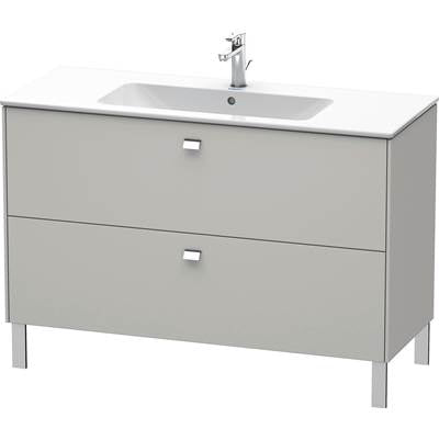 Duravit BR440400707 - Duravit Brioso 48" Wall Mount Two Drawer Single Vanity Cabinet In Matte Concrete Gray, Sink Sold Separately
