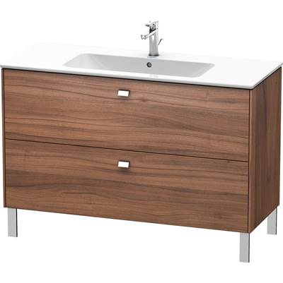 Duravit BR440401079 - Duravit Brioso 48" Wall Mount Two Drawer Single Vanity Cabinet In Natural Walnut, Sink Sold Separately
