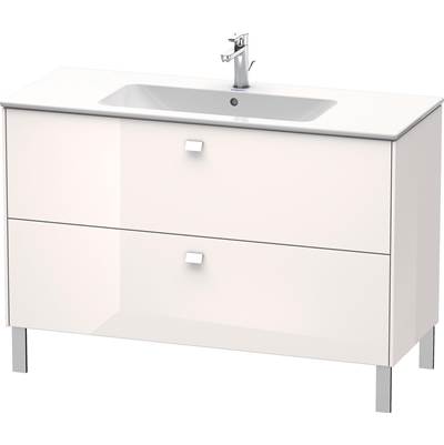 Duravit BR440402222 - Duravit Brioso 48" Wall Mount Two Drawer Single Vanity Cabinet In High Gloss White, Sink Sold Separately