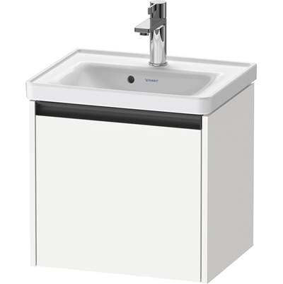 Duravit K25080018180000 - Duravit Ketho.2 19" Wall Mount One Drawer Single Vanity Cabinet In Matte White, Sink Sold Separately