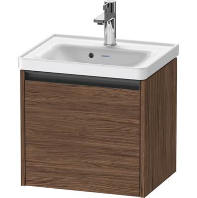 Duravit K25080021210000 - Duravit Ketho.2 19" Wall Mount One Drawer Single Vanity Cabinet In Dark Walnut, Sink Sold Separately