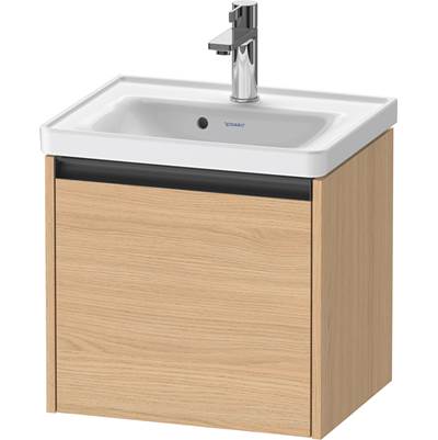 Duravit K25080030300000 - Duravit Ketho.2 19" Wall Mount One Drawer Single Vanity Cabinet In Natural Oak, Sink Sold Separately