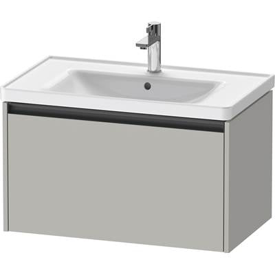 Duravit K25083007070000 - Duravit Ketho.2 30 7/8" Wall Mount One Drawer Single Vanity Cabinet In Matte Concrete Gray, Sink Sold Separately
