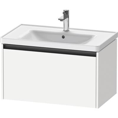 Duravit K25083018180000 - Duravit Ketho.2 30 7/8" Wall Mount One Drawer Single Vanity Cabinet In Matte White, Sink Sold Separately
