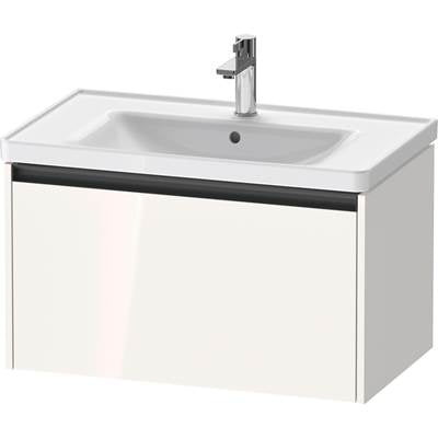 Duravit K25083022220000 - Duravit Ketho.2 30 7/8" Wall Mount One Drawer Single Vanity Cabinet In High Gloss White, Sink Sold Separately