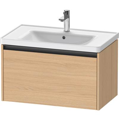 Duravit K25083030300000 - Duravit Ketho.2 30 7/8" Wall Mount One Drawer Single Vanity Cabinet In Natural Oak, Sink Sold Separately