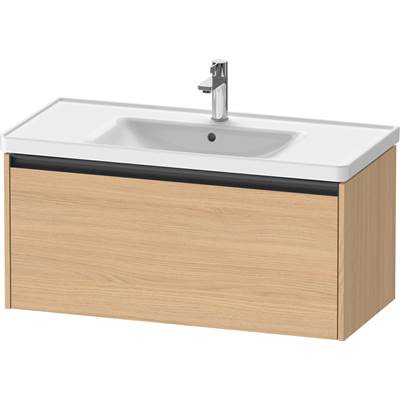 Duravit K25084030300000 - Duravit Ketho.2 38 3/4" Wall Mount One Drawer Single Vanity Cabinet In Natural Oak, Sink Sold Separately