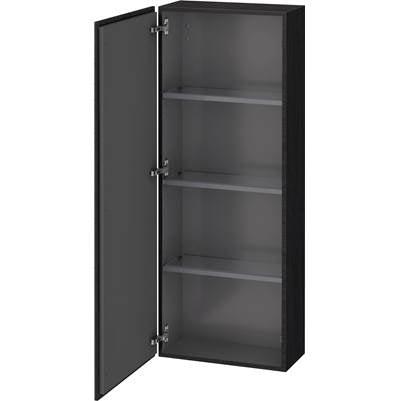 Duravit LC1169L1616 - Duravit L-Cube 19 5/8" X 52" Wall Mount Linen Cabinet In Black Oak