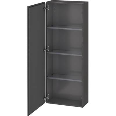 Duravit LC1169L4949 - Duravit L-Cube 19 5/8" X 52" Wall Mount Linen Cabinet In Matte Graphite
