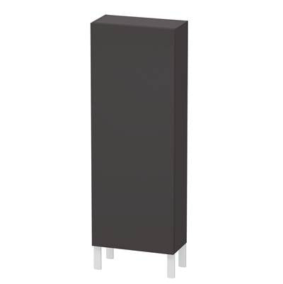 Duravit LC1169R8080 - Duravit L-Cube 19 5/8" X 52" Wall Mount Linen Cabinet In Super Matte Graphite