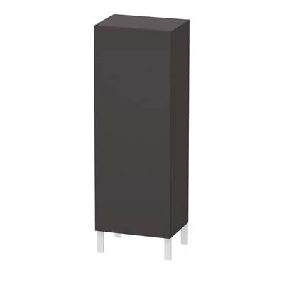 Duravit LC1179L8080 - Duravit L-Cube 19 5/8" X 52" Wall Mount Linen Cabinet In Super Matte Graphite