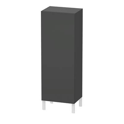 Duravit LC1179R4949 - Duravit L-Cube 19 5/8" X 52" Wall Mount Linen Cabinet In Matte Graphite