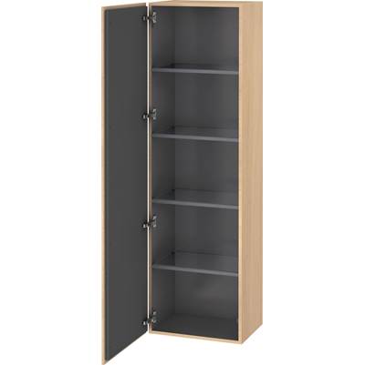 Duravit LC1181L7171 - Duravit L-Cube 19 5/8" X 69 1/4" Wall Mount Linen Cabinet In Mediterranean Oak
