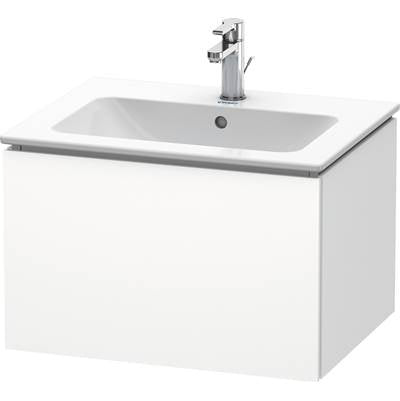 Duravit LC614001818 - Duravit L-Cube 24 3/8" Wall Mount One Drawer Single Vanity Cabinet In Matte White, Sink Sold Separately