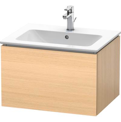 Duravit LC614007171 - Duravit L-Cube 24 3/8" Wall Mount One Drawer Single Vanity Cabinet In Mediterranean Oak, Sink Sold Separately