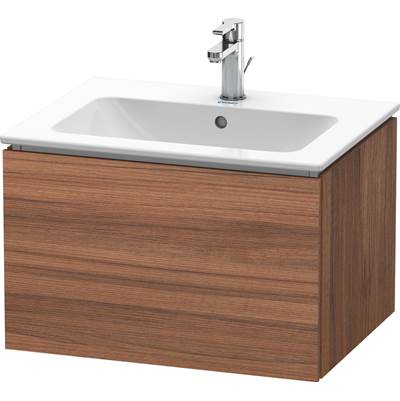 Duravit LC614007979 - Duravit L-Cube 24 3/8" Wall Mount One Drawer Single Vanity Cabinet In Natural Walnut, Sink Sold Separately