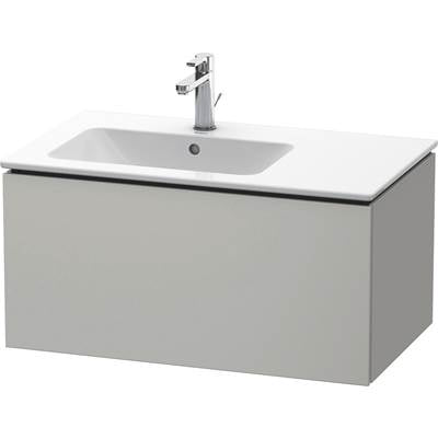Duravit LC614100707 - Duravit L-Cube 32 1/4" Wall Mount One Drawer Single Vanity Cabinet In Matte Concrete Gray, Sink Sold Separately