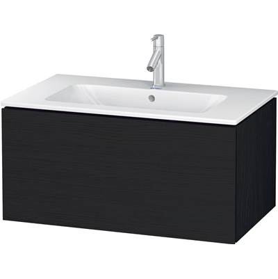 Duravit LC614101616 - Duravit L-Cube 32 1/4" Wall Mount One Drawer Single Vanity Cabinet In Black Oak, Sink Sold Separately