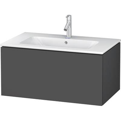 Duravit LC614104949 - Duravit L-Cube 32 1/4" Wall Mount One Drawer Single Vanity Cabinet In Matte Graphite, Sink Sold Separately