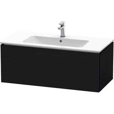 Duravit LC614201616 - Duravit L-Cube 40 1/8" Wall Mount One Drawer Single Vanity Cabinet In Black Oak, Sink Sold Separately