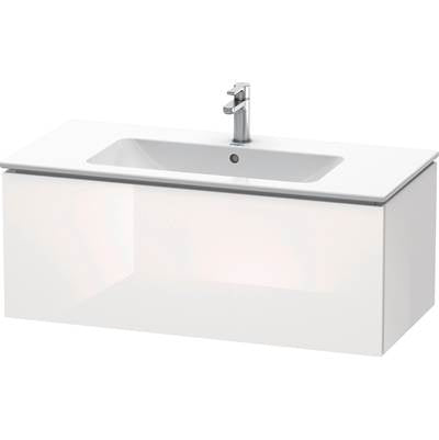 Duravit LC614202222 - Duravit L-Cube 40 1/8" Wall Mount One Drawer Single Vanity Cabinet In High Gloss White, Sink Sold Separately