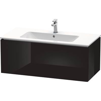 Duravit LC614204040 - Duravit L-Cube 40 1/8" Wall Mount One Drawer Single Vanity Cabinet In High Gloss Black, Sink Sold Separately