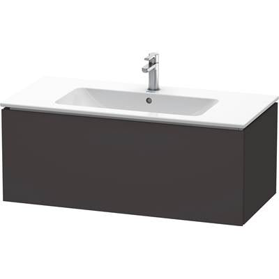 Duravit LC614208080 - Duravit L-Cube 40 1/8" Wall Mount One Drawer Single Vanity Cabinet In Super Matte Graphite, Sink Sold Separately