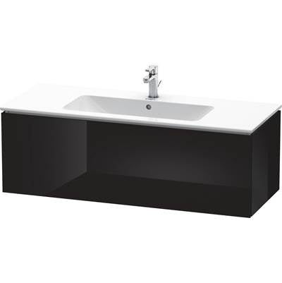 Duravit LC614304040 - Duravit L-Cube 48" Wall Mount One Drawer Single Vanity Cabinet In High Gloss Black, Sink Sold Separately