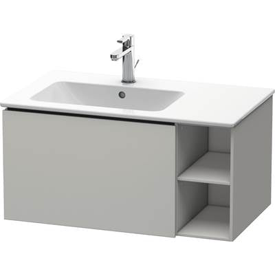 Duravit LC619100707 - Duravit L-Cube 32 1/4" Wall Mount One Drawer Single Vanity Cabinet In Matte Concrete Gray, Sink Sold Separately