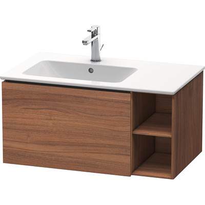 Duravit LC619107979 - Duravit L-Cube 32 1/4" Wall Mount One Drawer Single Vanity Cabinet In Natural Walnut, Sink Sold Separately