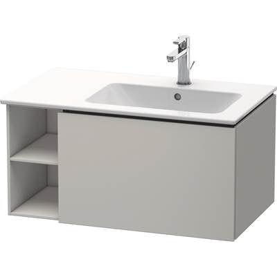 Duravit LC619200707 - Duravit L-Cube 32 1/4" Wall Mount One Drawer Single Vanity Cabinet In Matte Concrete Gray, Sink Sold Separately