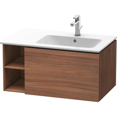 Duravit LC619207979 - Duravit L-Cube 32 1/4" Wall Mount One Drawer Single Vanity Cabinet In Natural Walnut, Sink Sold Separately
